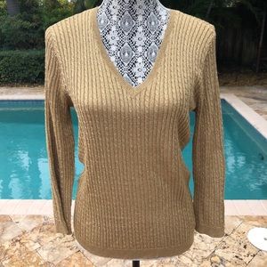 Lauren . Ralph Lauren Gold sweater